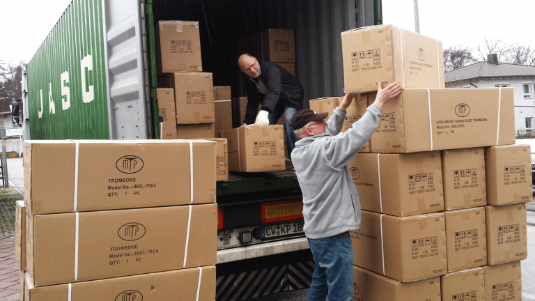 MTP-Lager und Werkstatt